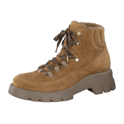 Paul Green 8154-036 Camel (Hellbraun) - gefütterte Stiefelette - Damenschuhe Modische Stiefelette / Boots, Braun, leder (ssoft suede), absatzhöhe: 25 mm