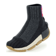 UYN Urquiola Urban Socken-Schuh mit beigefarbiger Sohle Damen anthracite melange 37
