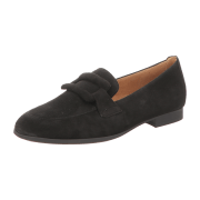 Gabor Schuhe Slipper schwarz Loafer Velour 55.273.17