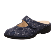 FinnComfort Stanford Marine (blau) - Clogs - Marken , Blau, leder (teyus)