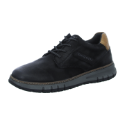 Bugatti Quebec Schuhe Sneakers schwarz Leder AOP01
