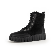 Gabor comfort Boots schwarz Stiefelette Fell-Kragen 56.485.67