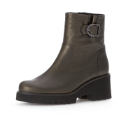 Gabor Comfort Stiefelette grün matt metallic Biker Stil 56.622.84