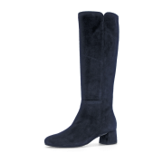 Gabor Langschaft Stiefel blau Velour Schaftweite M 55.689.16
