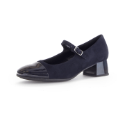 Gabor Spangen Pumps blau atlantik Lack Samt 51.371.96