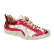 Eject Skat Schuhe Sneaker rot weiß Pailletten 6712