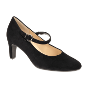 Gabor Riemchen Pumps schwarz Velour 41.411.17