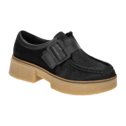 Clarks Linoso Monk Schuhe Mokassin schwarz Plateau 26178678