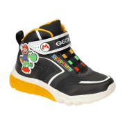 Geox Kinder Schuhe schwarz gelb Super Mario J46LBJ