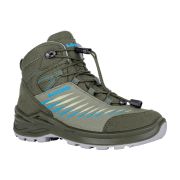 LOWA Zirrox II GTX Mid JR Altrosa/Eisblau - Kinderschuhe Teens Mädchen Gr. 25 - 42, Mehrfarbig