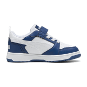 Puma Rebound V6 Lo AC+ Sneaker mit Klettverschluss Kinder 17 - PUMA white/island pink/deeva peach 31