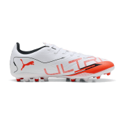 Puma Ultra 5 Play MG Fußballschuhe 01 - PUMA white/PUMA black/glowing red 40.5
