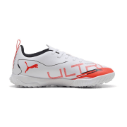 Puma ULTRA 5 PLAY TT Jr -  PUMA White-PUMA Black-Glowing Red | 4