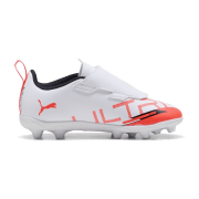 Puma Ultra 5 Play FG/AG Fußballschuhe Kinder 01 - PUMA white/PUMA black/glowing red 33