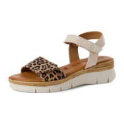 Tamaris 1-28220-44-412 ivory leopard Leder