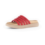 Gabor Plateau Pantolette rot Strass 63.752.85
