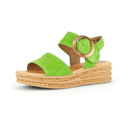 Gabor Fashion Sandalen grün Samt 64.550.14