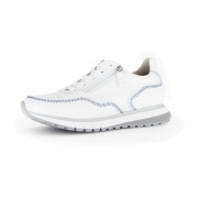 Gabor comfort Sneaker Schuhe weiß blau H-Weite 66.379.56