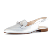Gabor Sling Pumps silber grau metallic Kristall 61.531.61