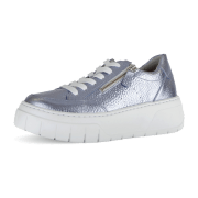 Gabor Schuhe Plateau Sneakers blau metallic 63.220.66