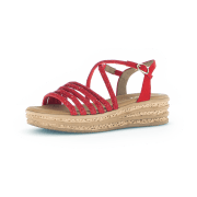Gabor Fashion Plateau Sandalen rot Strass 64.555.85