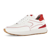 Gabor Schuhe Sneakers offwhite weiß rot Ziernaht 63.491.25