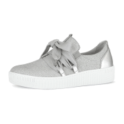 Gabor Schuhe silber grau Damen Slipper Glitzer 63.333.61