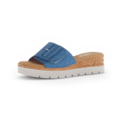 Gabor Keil Pantolette jeans blau Denim 62.702.16