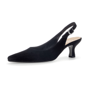 Gabor Sling Pumps schwarz Velour 61.510.17