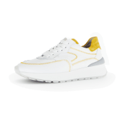Gabor Schuhe Sneakers weiß gelb Ziernaht 63.491.23