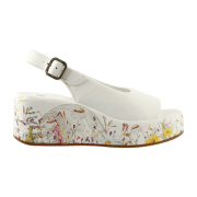 Högl LouLou Plateau Sandalette weiß bunt Wedges 2519