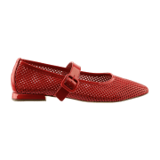 Högl Dolly Ballerina Schuhe rot gelocht Mary Jane 0964