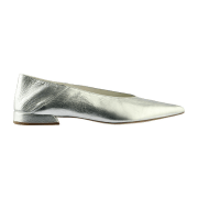 Högl Tea Ballerina Schuhe silber metallic V-Schnitt 1821