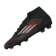 adidas F50 League Mid FG/MG Fußballschuhe JI0434 - cloud white/core black/solar yellow 41 1/3