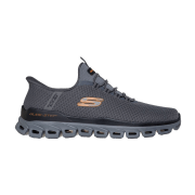 Skechers Glide Step Slipper Schuhe grau Herren SLIP-INS 233010