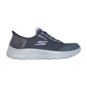 Skechers Go Walk Flex Schuhe grau SLIP-INS wasserdicht 124846