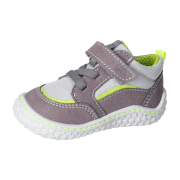 Pepino by Ricosta Patsy 1701402450 Hellgrau/Grün - Halbschuh Schnürschuh für Jungen Baby - Barfußschuhe KINDER, Grau