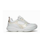 Xsensible SWX19 Off White Combi (weiß) - sportlicher Schnürschuh - Damenschuhe Bequeme Schnürschuhe, Weiß, leder/textil (stretch)