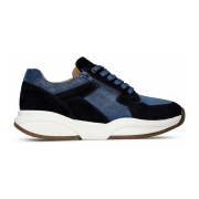 Xsensible SWX14 - Herrenschuhe Sneaker / Schnürschuh, Blau, leder/textil