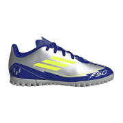 adidas Performance adidas F50 Club TF Multinocken-Fußballschuhe Kinder IH0923 - silver met./solar yellow/lucid blue 35.5