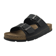 Rohde 6294-90 Schwarz - Pantolette - Herrenschuhe Sandale / Pantolette, Schwarz, leder (brushleder)