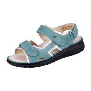 FinnComfort Wanaka-Soft Icegreen/Latte (grün) - Sandale mit loser Einlage - Marken , Grün, leder (nubuk/setta))