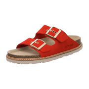 Rohde 5510-40 Rot - Pantolette - Damenschuhe Pantolette /  Zehentrenner, Rot, leder (velour)