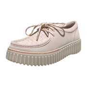 Clarks Torhill Bee Plateau Schuhe beige ecru Mokassin 26181191