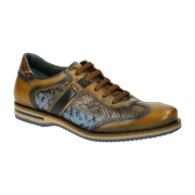 GALIZIO TORRESI Schuhe braun gelb Schlange 312938