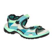 Ecco Offroad Damen Sandale grün blau Patchwork 822213