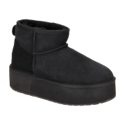 emu Australia EMU Stinger Micro Flatform Stiefel schwarz Plateau Boots