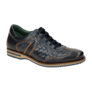 GALIZIO TORRESI Schuhe blau braun Flecht 312918
