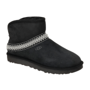 UGG Classic Mini Crescent Stiefelette schwarz gebogener Schaft