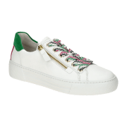 Gabor comfort Sneaker Schuhe weiß bunte Senkel 66.465.53